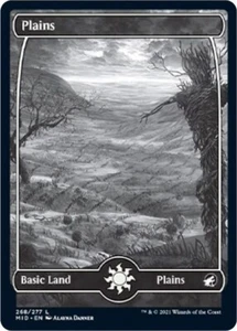 Plains (268) - Innistrad: Midnight Hunt - MTG - NM - Full Art Basic Land - FOIL - Picture 1 of 1