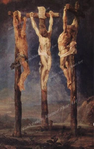 The Three Crosses by Rubens Giclee Art Print Paper or Canvas - Picture 1 of 1