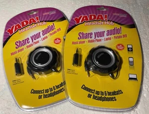 Set of 2 Yada Hub Headset Multi-Device Wire Connector - Phones, Laptop, DVD - Picture 1 of 2