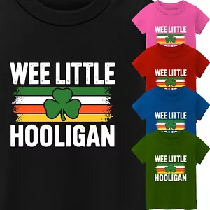 Kid's Funny St Patrick Colorful Shirt Sleeve T-Shirt USA New Graphic Gift Tee - Picture 1 of 13