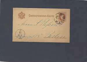 1883 ÖSTERREICH NACH BERLIN, DEUTSCHLAND POSTKARTE - Bild 1 von 2