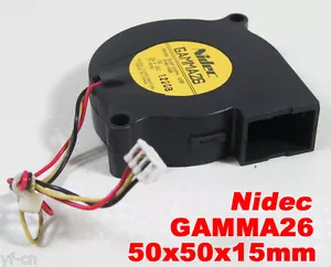 Ventilador soplador conector de 3 pines Nidec GAMMA26 D05F-24PH DC 24V 0.11A 51x15 mm 5015 5 piezas - Imagen 1 de 5