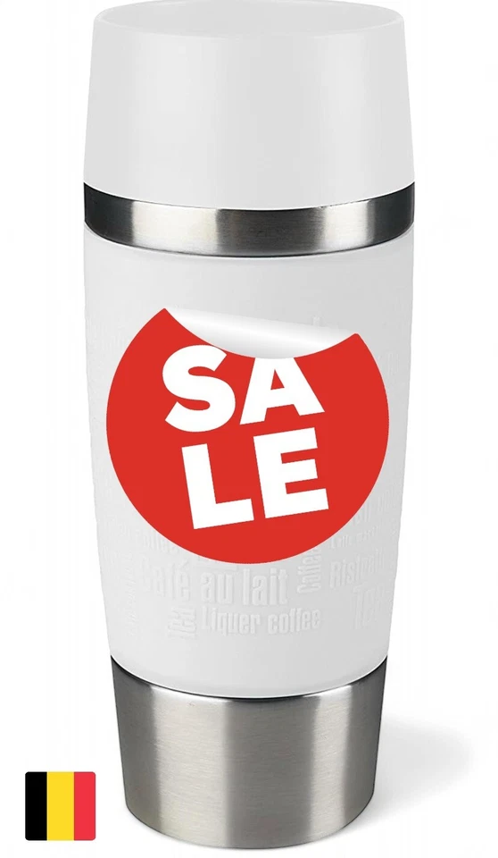 Emsa Vacuum Mug "Travel Mug" 12.2 fl oz In White. Best Gift.  German Quality - Image 1 of 4