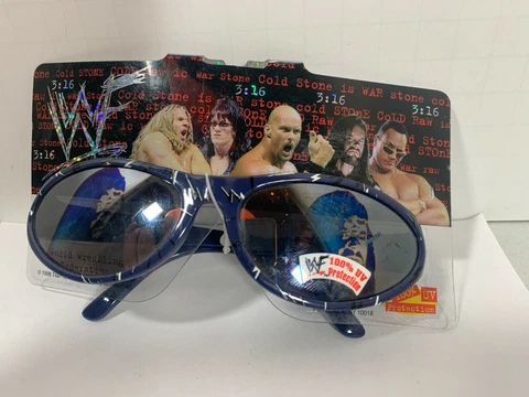 RARE NOS Vintage WWF Undertaker Hologram Sunglasses 1998 Cover