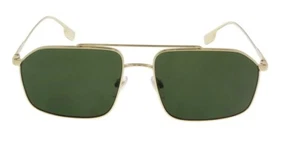 NWT Burberry OBE3130 1109/71 Gold Aviator Sunglasses 59mm, Made in Italy! - Picture 1 of 3