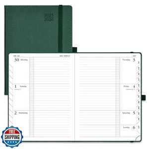 Poprun Planer 2025-2026 (Medium 6,75 Zoll x 8,75 Zoll), horizontales wöchentliches Notizbuch - Bild 1 von 5