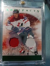 2012-13 Upper Deck Artifacts Dual Patch Auto /8 Emerald Ryan Getzlaf Team Canada