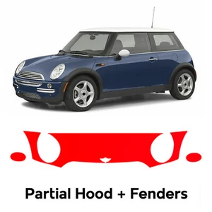 Hood Precut PPF Paint Protection Film For Mini Cooper Base 2002-2004 - Picture 1 of 8