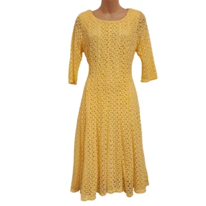Women's Rabbit Rabbit Rabbit Chunky Knit Yellow Dress - Picture 1 of 11