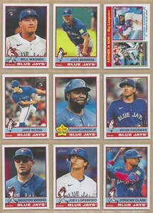 Juego de (13) equipo base Topps Heritage Toronto Blue Jays 2025 Guerrero Jr. Varsho - Imagen 1 de 2