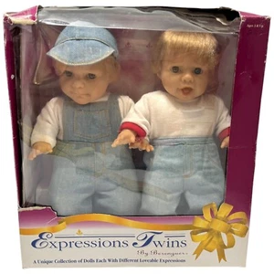 EXPRESSIONS TWINS von Berenguer Dolls 1995 -- #9650 - Neu in OVP Box B - Bild 1 von 10