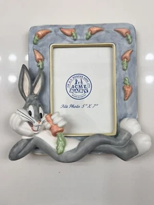 VTG Bugs Bunny Warner Bros Acme Baby B354 Photo Frame Ceramic Table Top 1994 - Picture 1 of 7