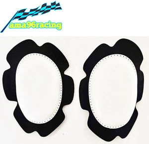 SAPONETTE KNEE SLIDER TUTA MOTO PISTA RACING BIANCHE PER TUTA MTECH - NOVITA'! - Foto 1 di 7