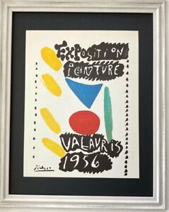 PABLO PICASSO | Vintage 1964 Signed | Mounted 11x14 Offset Lithograph | Buy it !