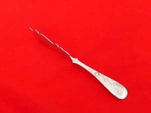 Antique Sterling Silver Beautiful Twist Handle Butter / Cheese Knife ZC-18 - Picture 1 of 6