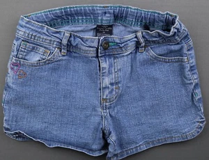 Girl's Faded Glory Jean Shorts Embroidered Butterfly Size 10 (27x3) - Picture 1 of 6