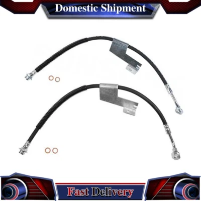 Mangueira de linha de freio dianteiro compatível com Chevrolet Express 2500 5.7 1998 1999 2000 2001 2002 - Imagem 1 de 4