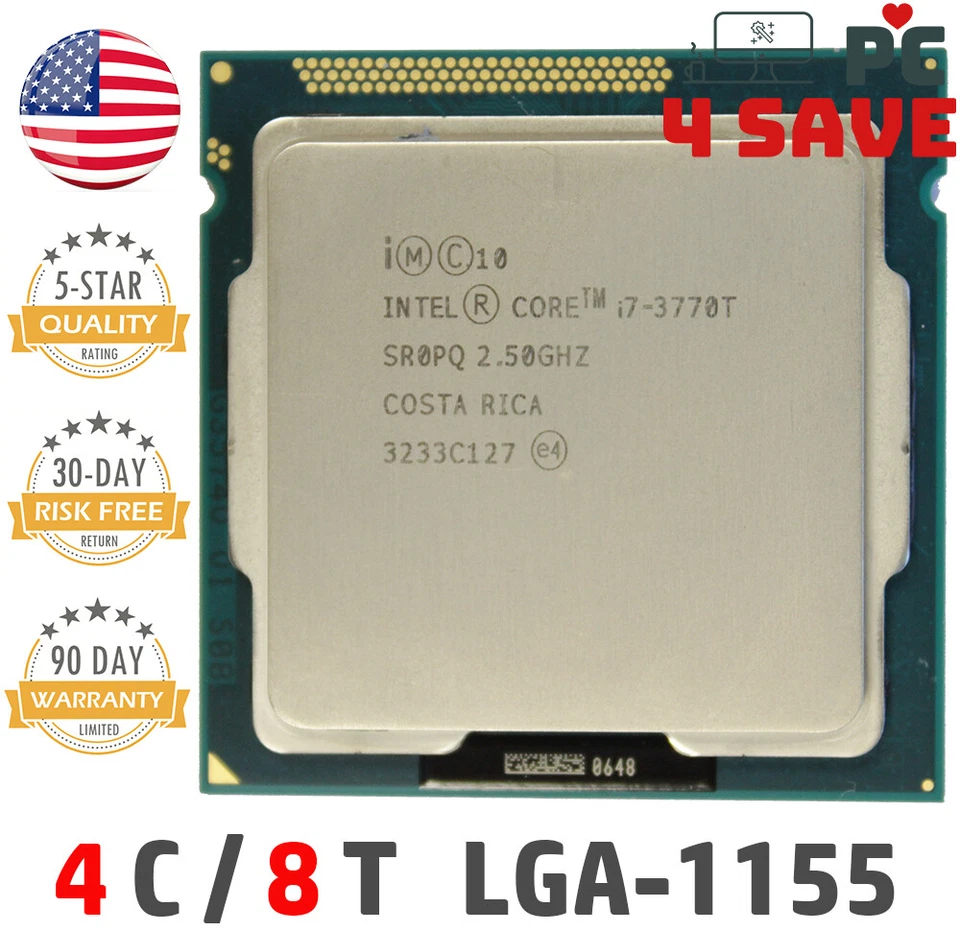 Intel Core i7-3770T SR0PQ 2.50GHz (Turbo 3.70GHz) 8M 4-Core LGA-1155 Desktop CPU - Image 1 of 1