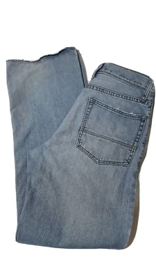 Arizona 32x34 Loose Straight Blue Jeans Classic Heavy Denim Work Pants Distress - Image 1 of 4