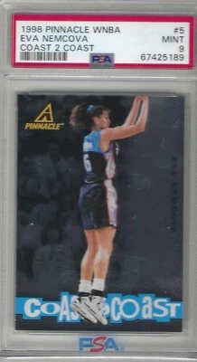 1998 Pinnacle WNBA Eva Nemcova Coast 2 Coast PSA 9 Cleveland Rockers - Image 1 of 2