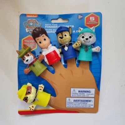 Nickelodeon Patrulla Canina Baño Dedo Marionetas Persecución y Amigos Edad 3+ Foto 1 de 4