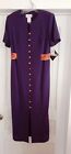 Miss Dorby Dress,  Womens Size 12, Button Front Maxi Retro, Nwt
