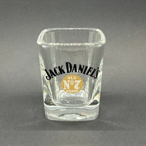 ✅ Jack Daniel's Old No 7 Shot Glass Color Logo Square Thick & Durable - Picture 1 of 10