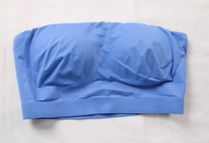 Soma Intimates Women's Enbliss Strapless Wireless Bandeau Bra LC7 Blue Small - Picture 1 of 3