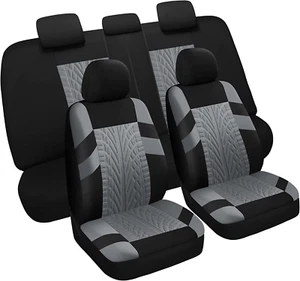 Car Seat Covers Full Set, Front & Split Rear Bench for Car, Universal Cloth SUV, - Picture 1 of 10