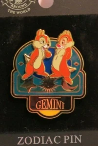 PIN DISNEY WDW DLR SIGNOS DEL ZODIACO GEMINI MAYO JUNE CHIP N DALE - Imagen 1 de 1