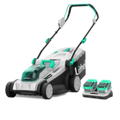 LITHELI 40V(2*20V) Cordless BRUSHLESS LAWN MOWER KIT with Batteries & Fast Char. - image 1 of 4