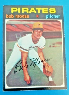 1971 Topps #690 Bob Moose Near Mint  Pirates High Number - Image 1 of 2