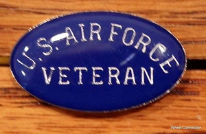 Quality U.S. Air Force Veteran Lapel Pin Hat Pin tack Military Service Tie Tac - Picture 1 of 3