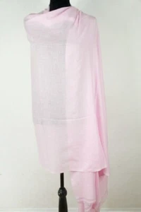 Pink Cashmere Large Shawl Wrap Oversized Scarf Blanket Baby Bridesmaid Women - Imagen 1 de 9