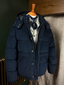BNWT Mens Polo Ralph Lauren navy Wainwright Corduroy Down Jacket XL RRP £545 - Picture 1 of 20