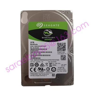 Seagate BarraCuda 5TB ST5000LM000 5400RPM SATA 2.5" Laptop HDD Hard Drive-15mm - Image 1 of 4