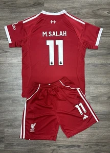 Jugend Mohamed Salah Adidas Kinder Trikot und Short Kit Fußball Sets (MEDIUM) (26) - Bild 1 von 3