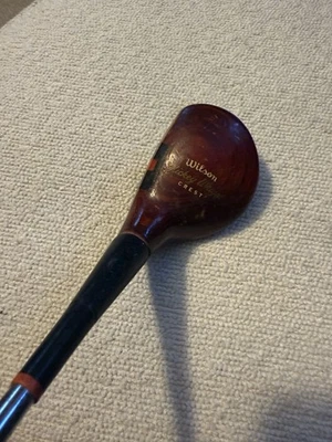 Vintage Wilson Buckler Crest 3 Wood Persimmon Fairway Club – Made in USA - Image 1 of 4
