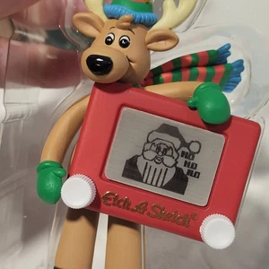 Etch A Sketch Ornament - Sketching Santa  Carlton Cards  1999 With Box - Picture 1 of 8