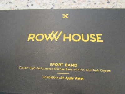Apple Watch US$ 38 Roww Row House pulseira de silicone preta esportiva tamanho 42 mm - Imagem 1 de 4