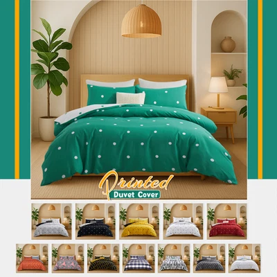 Funda nórdica reversible con funda de almohada juego de cama individual doble king Foto 1 de 4