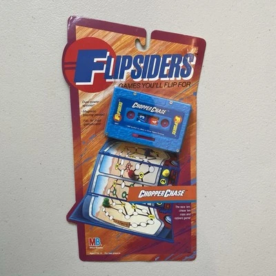 Sealed 1987 Flipsiders ChopperChase Cassette Game Flip N Fold Milton Bradley New - Image 1 of 4