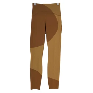 Lululemon Womens Size 2 Leggings Nulu Colour Block High Rise Tight Copper Beige - Bild 1 von 12