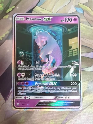 Pokémon TCG Shining Legends Mewtwo GX Secret Rare Card 78/73 - Image 1 of 4