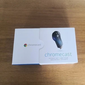 Genuine Google CHROMECAST 2014 Dongle WIFI Streaming HDMI Phone Tablet to TV - Picture 1 of 4