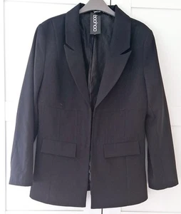Boohoo Ladies Black Corset Blazer Size 16 BNWT - Picture 1 of 7