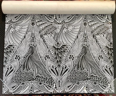 (1) Anthropologie ASTEK COLLECTION AD140-2 Vernazza Peel & Stick Wallpaper Roll - Image 1 of 4