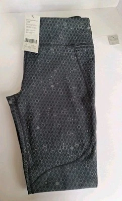 Leggings de longitud completa con estampado geométrico gris reflectante Sweaty Betty Power para mujer XXL Foto 1 de 4