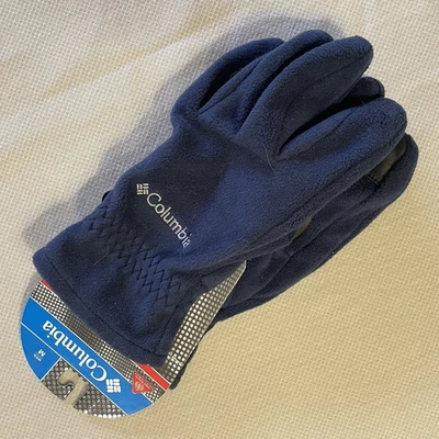 Columbia Masculina NOVAS Luvas de Lã — Omni-Heat — Tela Sensível Ao Toque — Thermarator — Azul — Tamanho Médio - Imagem 1 de 4
