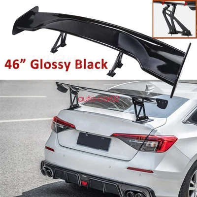Black 46 "GT-Style Rear Trunk Spoiler Lip Racing Wing For Honda Civic Del Sol Foto 1 de 4
